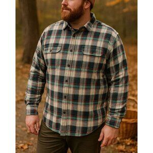 The North Face Arroyo Mens Flannel Shirt Long Sleeve Plaid Button Up XXL